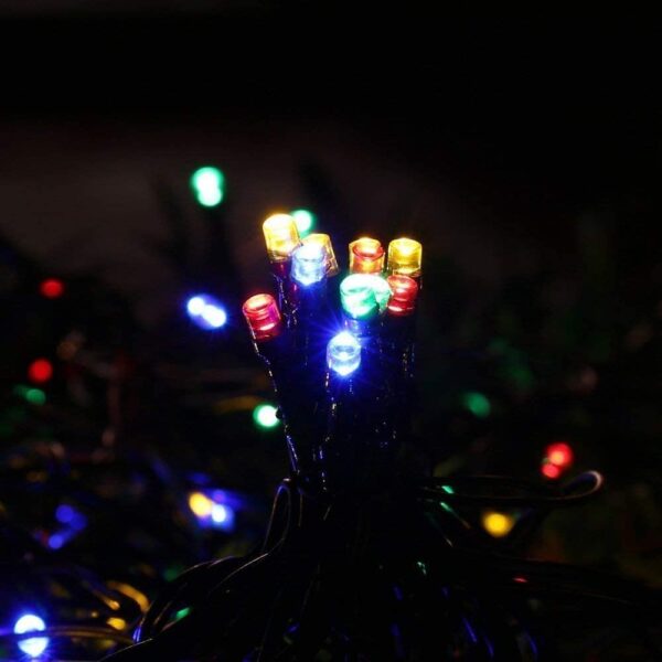 Christmas Solar String Light, Multi Colour, 39ft 100 LED Outdoor Waterproof - Image 2