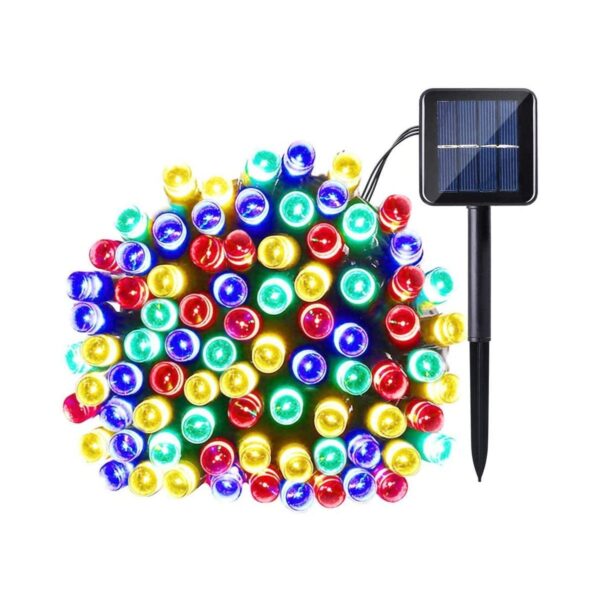 Christmas Solar String Light, Multi Colour, 39ft 100 LED Outdoor Waterproof