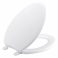Aqua Plumb TS104W Wood Toilet Seat, Elongated, White