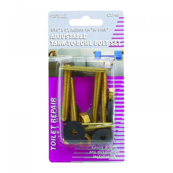 Aqua Plumb C2748 Adjustable Tank To Bowl Bolts