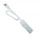 Intertek 1ft Cord Power Strip with 3 Outlets