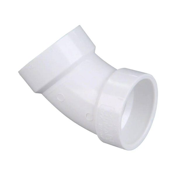 2" DWV PVC 45-Degree Elbow