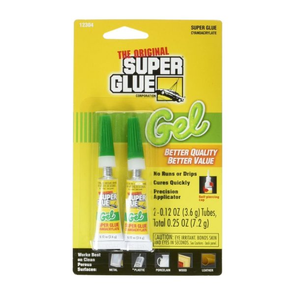 The Original Super Glue Cyanoacrylate Gel, 0.12 Oz