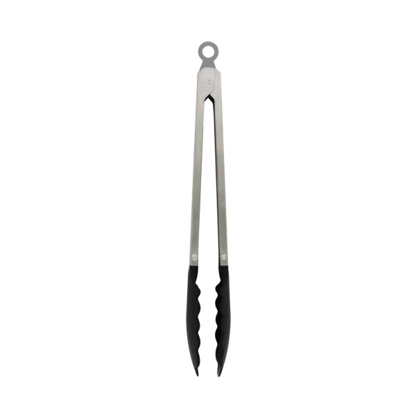 Cooking Concepts Stainless-Steel Tongs with Plastic Tips, 11 in.